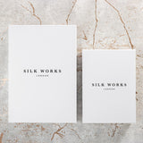 Silk Works London silk robe gift boxes – elegantly packaged for luxury gifting and special occasions