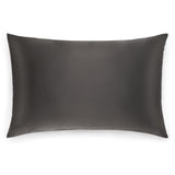 Silk Works charcoal grey mulberry silk pillowcase in a smaller size, designed especially for children to protect delicate skin and hair.