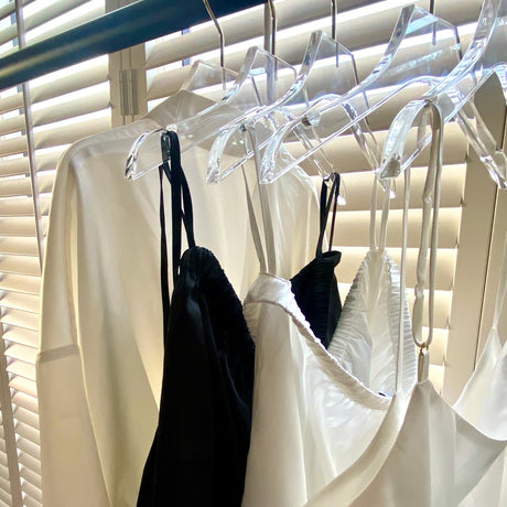 Silk Robes hanging on a clothes rail