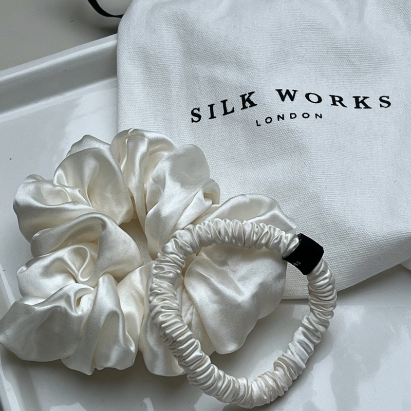 Large Silk Scrunchie Single