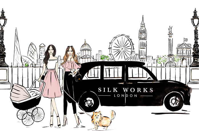 An illustration of the founders of Silk Works London