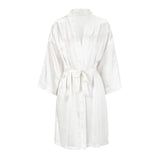 silk white robe