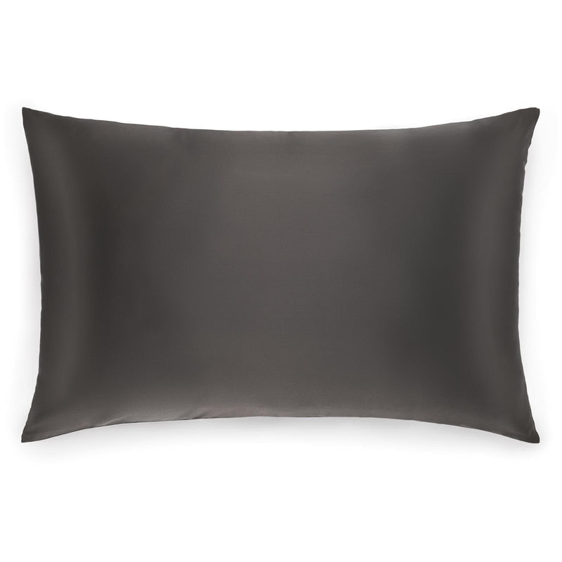 King size Silk Works London 100% mulberry silk charcoal grey pillowcase