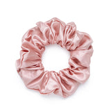 pure mulberry silk dusky pink scrunchie by Silk Works London UK
