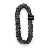 grey silk skinny scrunchie 