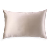 22 momme mulberry silk pillowcase in a neutral caramel colour.